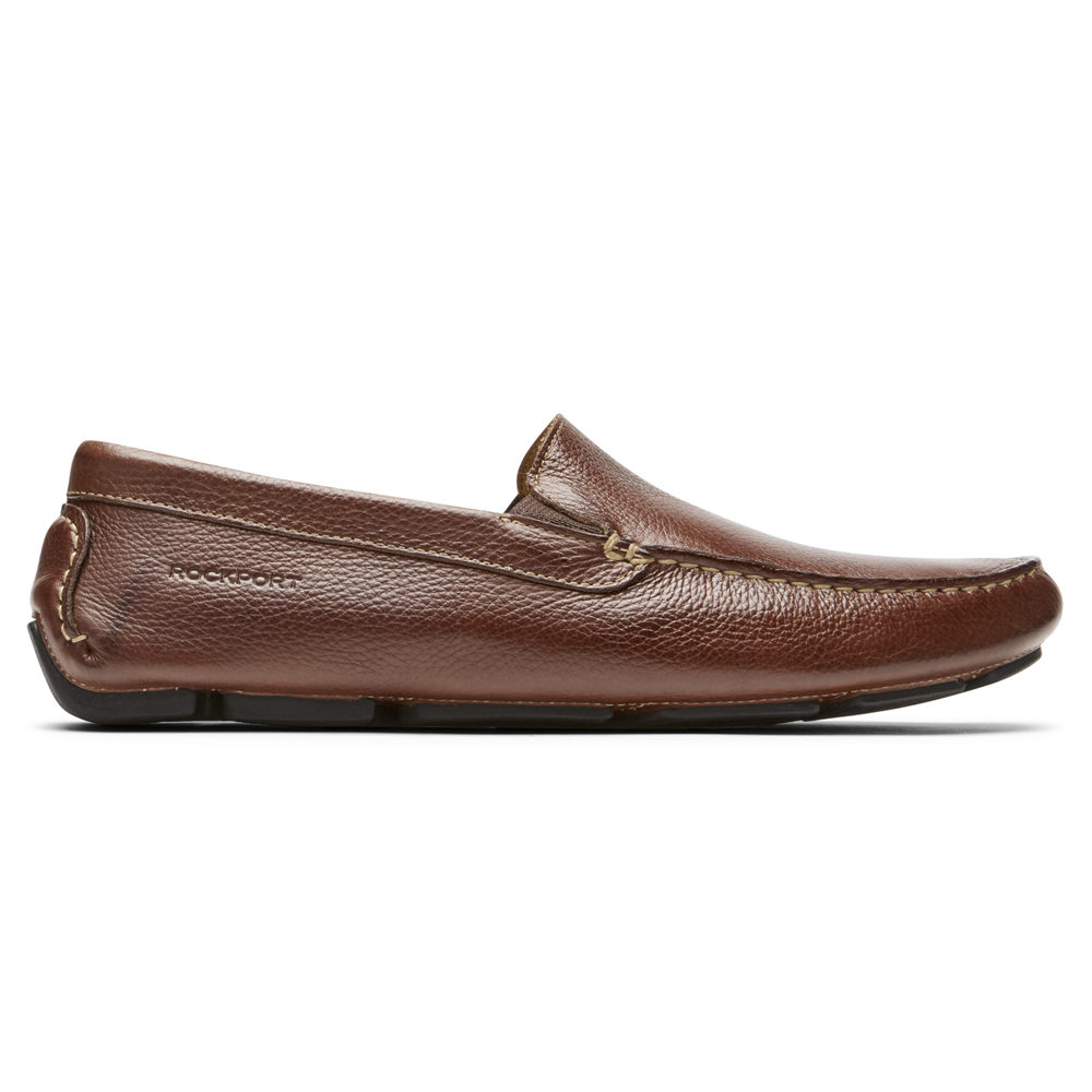 Rockport Boat Shoes For Mens Brown - Rhyder Venetian - SQ1273408